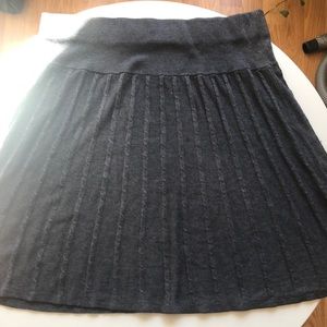 Esprit Grey A Line Knit Skirt Size XL
